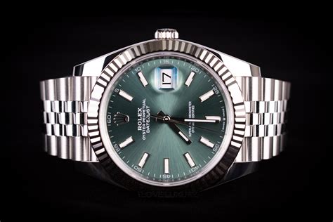 rolex 126334 mint green|Rolex datejust 41 ref 126334.